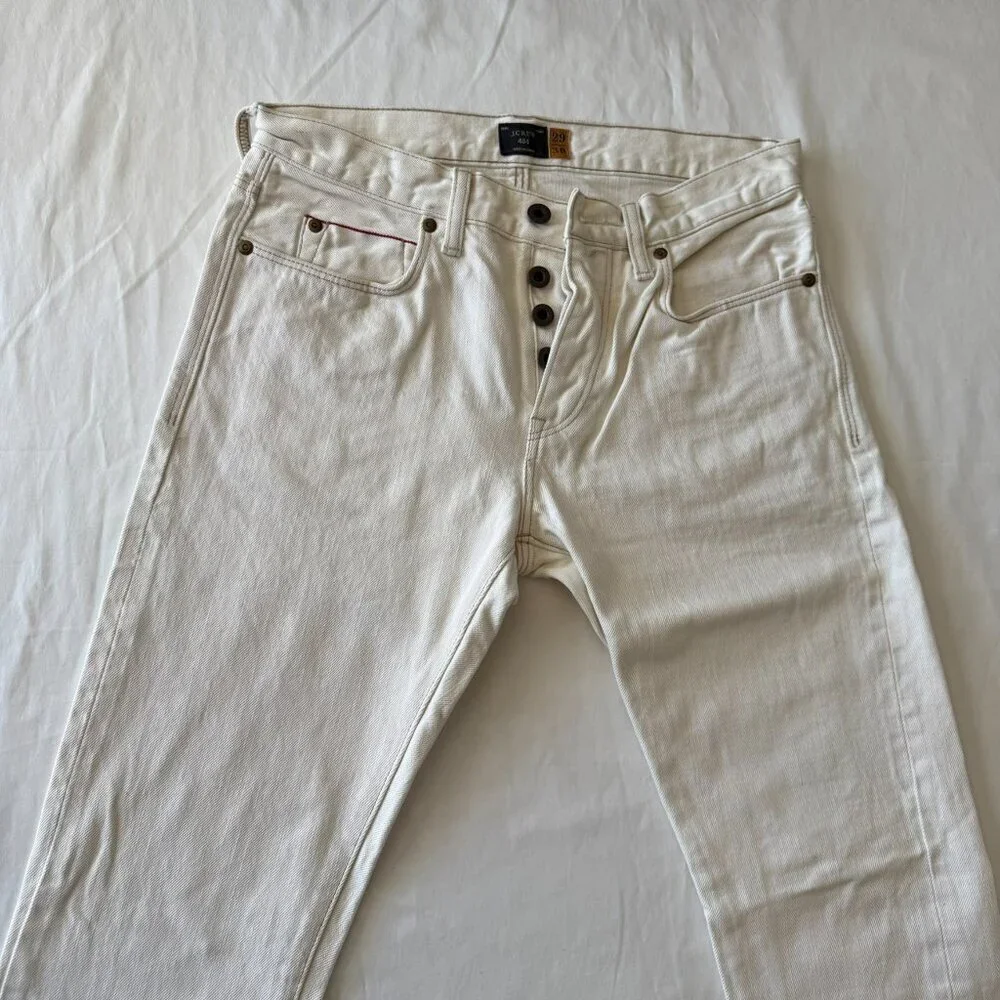 J.Crew 484 Slim White Denim
